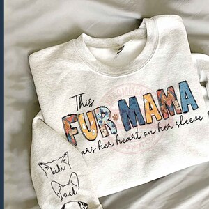 Personalized Fur Mama PNG, Custom Pet Ears Png, Dog Mama Png, Dog Mom Png, Cat Mom Png, Pet Lover Png, Cat Lover Png, Digital Download image 4