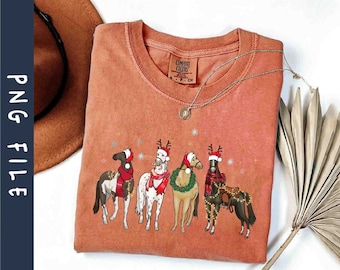 Christmas Horse PNG, Christmas Png, Western Christmas Png, Cowboy Christmas Png, Horse Lover Png, Farm Animal Png, Instant Download