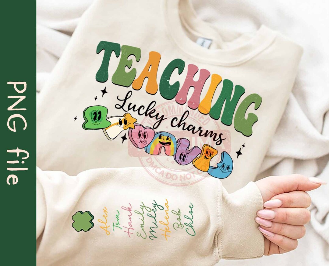 Personalized Teaching Lucky Charms PNG, St Patrick's Day Teacher Png ...