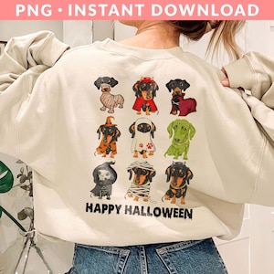 Dachshund Ghost Dog PNG, Spooky Dog Png, Halloween Dog Png, Cute Dog Png, Dog Lover Png, Spooky Vibes Png, Sublimation Printing