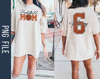 Personalized Basketball Mom PNG, Faux Glitter Png, Basketball Player Png, Basketball Lover Png, Basketball Season Png, Digital Download