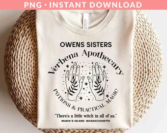 Practical Magic PNG File, Apothecary Png, Halloween Png, Witch Png, Witchy Png, Witch Vibes Png, Spooky Season Png, Sublimation Printing