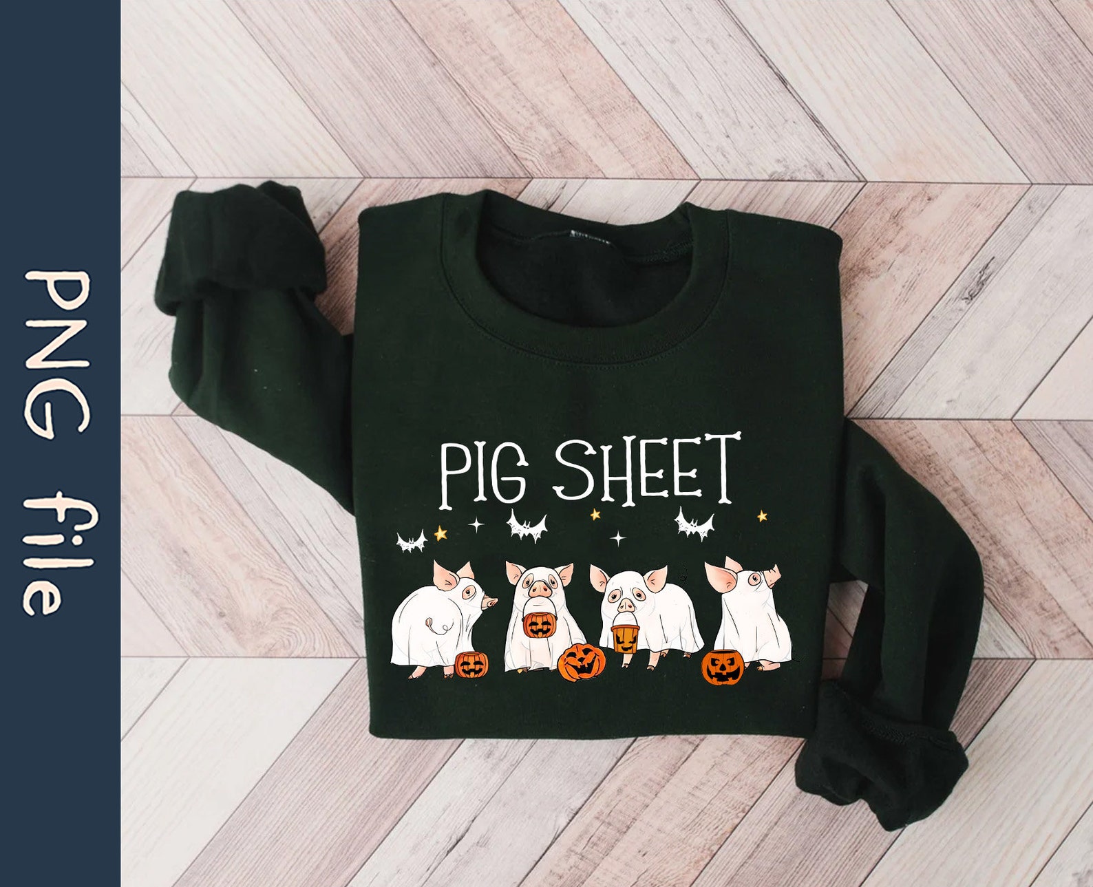 Pig Sheet PNG, Ghost Pig Png, Halloween Pig Png, Funny Pig Png, Fall ...