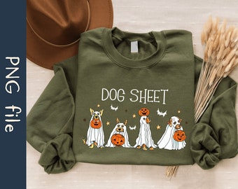 Dog Sheet PNG, Ghost Dog Png, Halloween Dog Png, Cute Dog Png, Dog Lover Png, Spooky Dog Png, Spooky Vibes Png, Instant Download