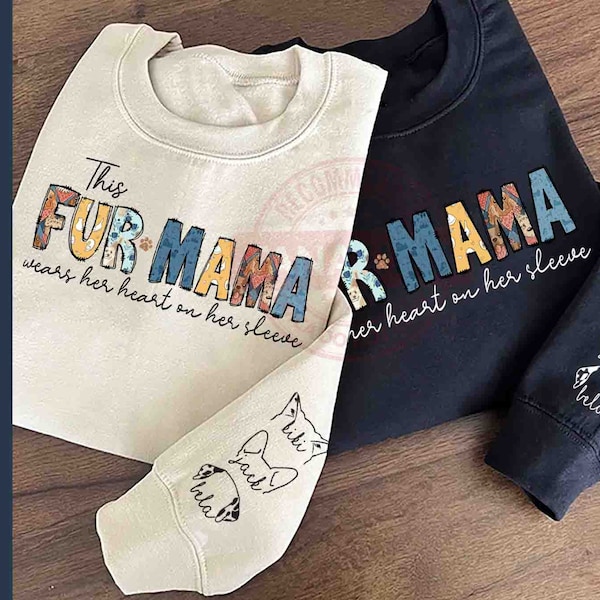 Personalized Fur Mama PNG, Custom Pet Ears Png, Dog Mama Png, Dog Mom Png, Cat Mom Png, Pet Lover Png, Cat Lover Png, Digital Download