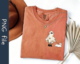 Personalized Ghost Dog PNG, Cute Ghost Png, Halloween Dog Png, Dog Lover Png, Spooky Dog Png, Spooky Vibes Png, Sublimation Printing