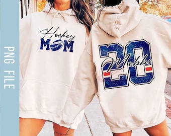 Personalized Hockey Mom PNG, Faux Glitter Hockey Png, Hockey Lover Png, Hockey Mama Png, Hockey Player Png, Digital Download