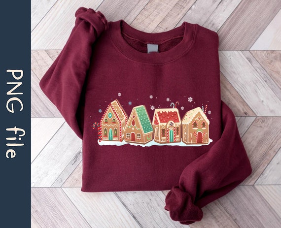 Gingerbread Christmas Houses PNG, Merry Christmas Png, Funny Christmas Png, Holiday Png, Gingerbread Houses Png, Instant Download