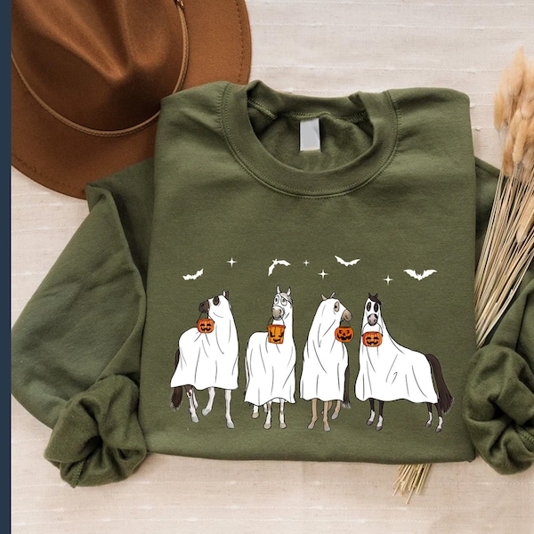 Ghost paarden PNG, Halloween paard Png, paardenliefhebber Png, grappig paard Png, grappige Halloween Png, herfst Png, Spooky seizoen Png, Instant Download