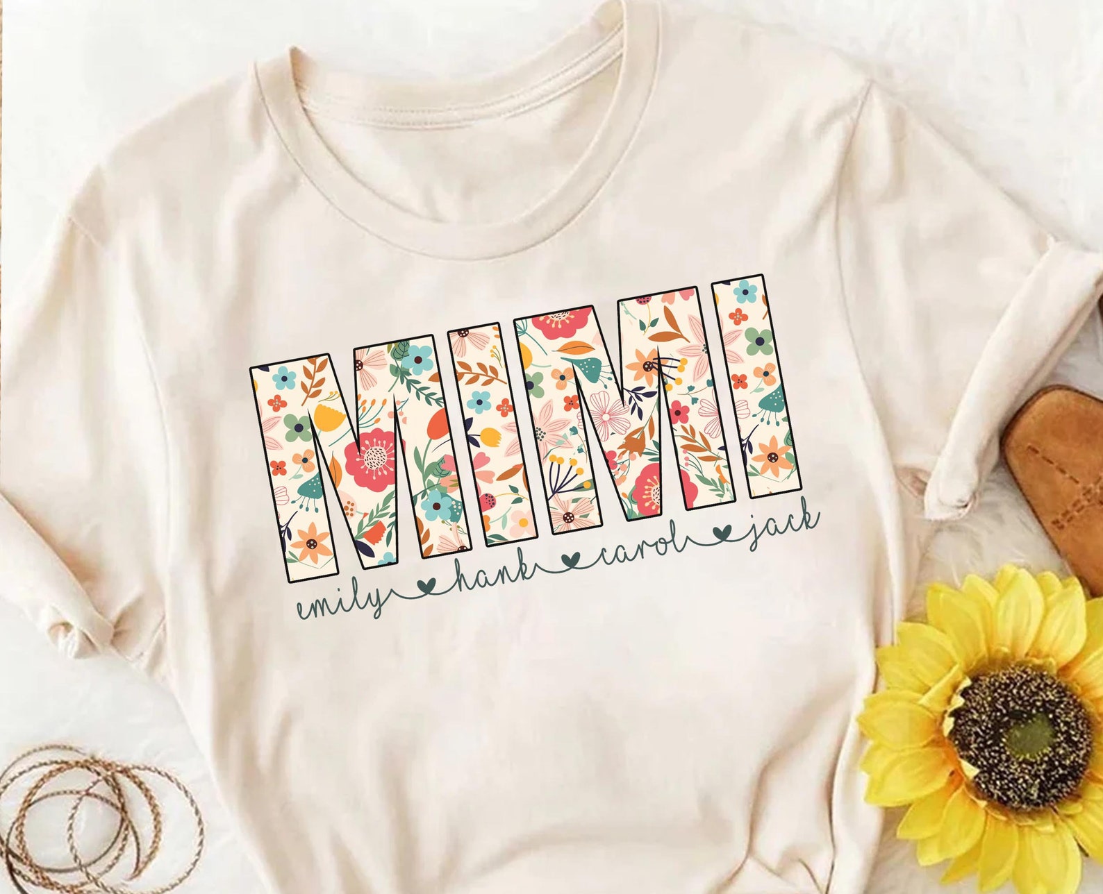 Custom Grandma Sweatshirt With Grandkids' Names