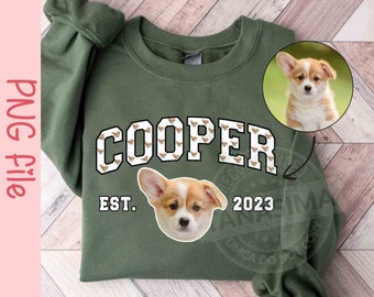 Personalized Dog Mom Shirt PNG File, Custom Pet Face Png, Custom Dog Portrait Shirt Png, Dog Lover Png, Pet Lover Png, Digital Download