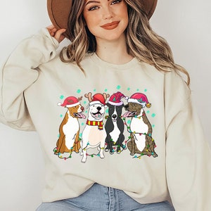 American Pit Bull Terrier Christmas PNG, Christmas Dog Png, Pitbull Png ...