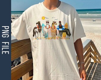 Horse Summer PNG, Hello Summer Png, Horse Lover Png, Summer Vibes Png, Beach Vibes Png, Vacation Png, Animal Lover Png, Instant Download