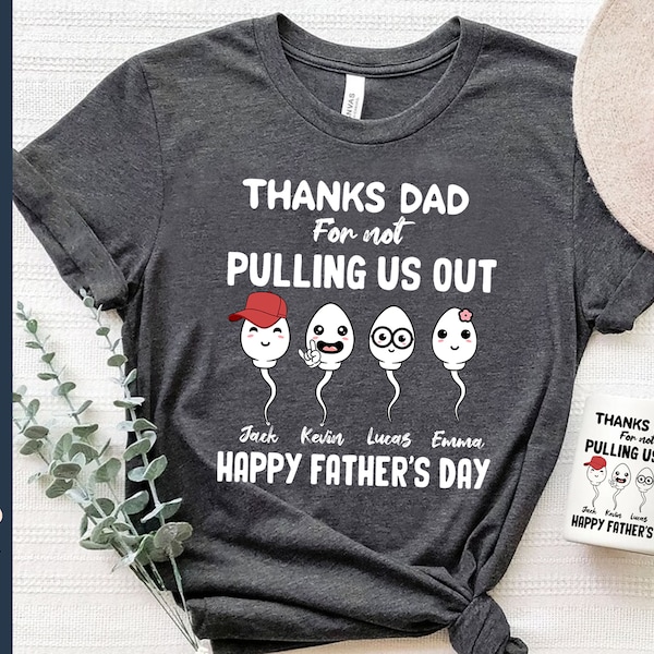 Danke Papa dafür, dass er uns nicht herausgezogen hat SVG-PNG-Datei, Vatertags-Shirt-Svg, benutzerdefinierte Kindername-Shirt-Svg, lustiger Papa-Shirt-Svg, Daddy-Shirt-Svg