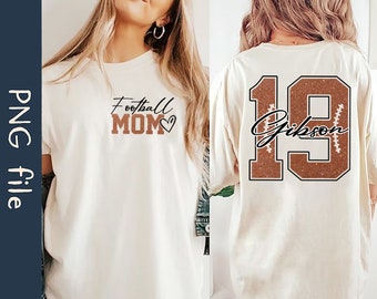 Personalized Football Mom PNG, Custom Gameday Football Png, Football Lover Png, Football Mama Png, Football Season Png, Digital Download