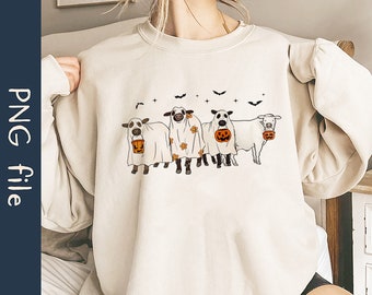 Ghost Cows PNG, Halloween Cows Png, Funny Halloween Png, Funny Cow Png, Fall Png, Cow Lover Png, Farm Png, Farmer Png, Instant Download