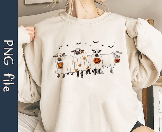 Ghost Cows PNG, Halloween Cows Png, Funny Halloween Png, Funny Cow Png, Fall Png, Cow Lover Png, Farm Png, Farmer Png, Instant Download