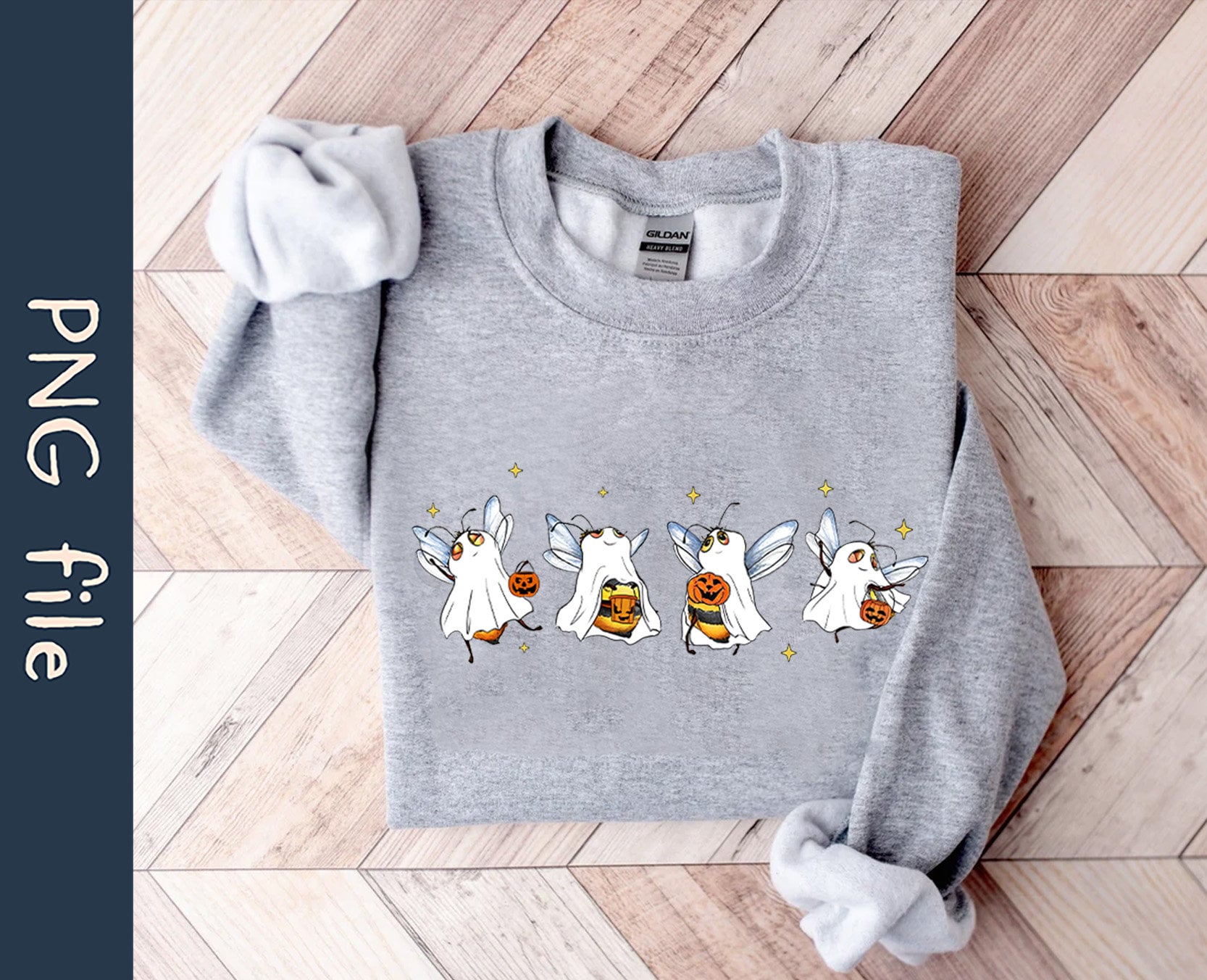 Ghost Bee PNG, Boo Bees Png, Halloween Bee Png, Funny Bee Png, Fall Png ...