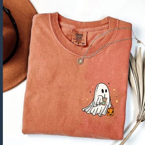 Ghost With Coffee PNG File, Spooky Ghost Png, Cute Ghost Png, Funny Halloween Png, Coffee Lover Png, Spooky Season Png, Instant Download