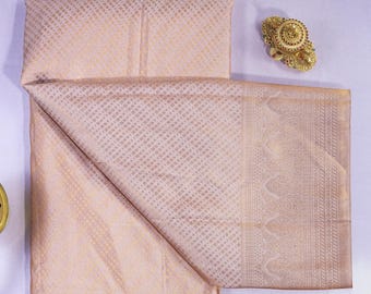 2 Gram Gold Kancheepuram Silk Saree: Handloom Zari Bridal Pattu