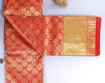 2 Gram Gold Kancheepuram Silk Saree: Handloom Zari Bridal Pattu