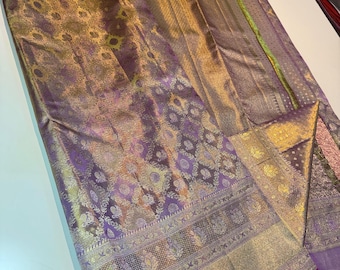 2 Gram Gold Kancheepuram Silk Saree: Handloom Zari Bridal Pattu