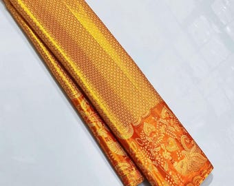 2 Gram Gold Kancheepuram Silk Saree: Handloom Zari Bridal Pattu