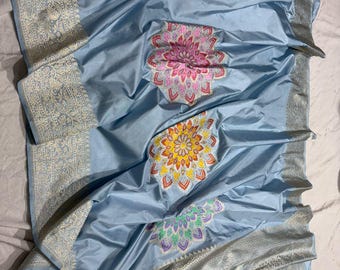 Spectacular Certified Crimson Banarasi Katan Silk Saree, Kadhwua Zari Meenakari Botanical Sari Masterpiece