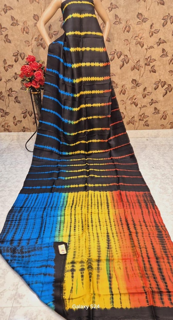 Handloom Katan Bishnupur Silk Saree, Block Print Banarasi, Silk Mark Certified