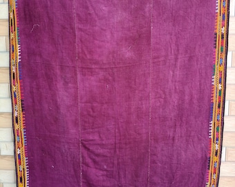 Vintage Phulkari Embroidered Scarf, inticrate Work, Hippie Boho Wrap