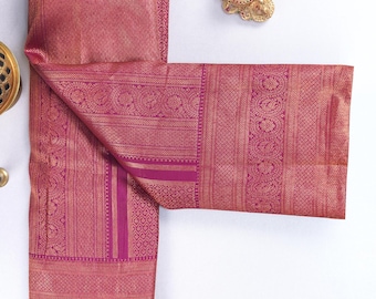 2 Gram Gold Kancheepuram Silk Saree: Handloom Zari Bridal Pattu