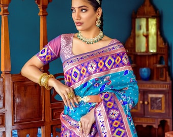 Soft Silk Paithani Saree, Zari Weave, Handloom Wedding Saree