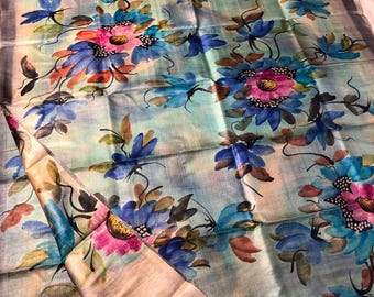 Hand-Painted Tussar Silk Saree: Artisan Certified Handloom Wrap Wedding Gift Sari