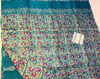 Handloom Muga Tussar Silk Saree: Kalamkari Floral Wedding Saree