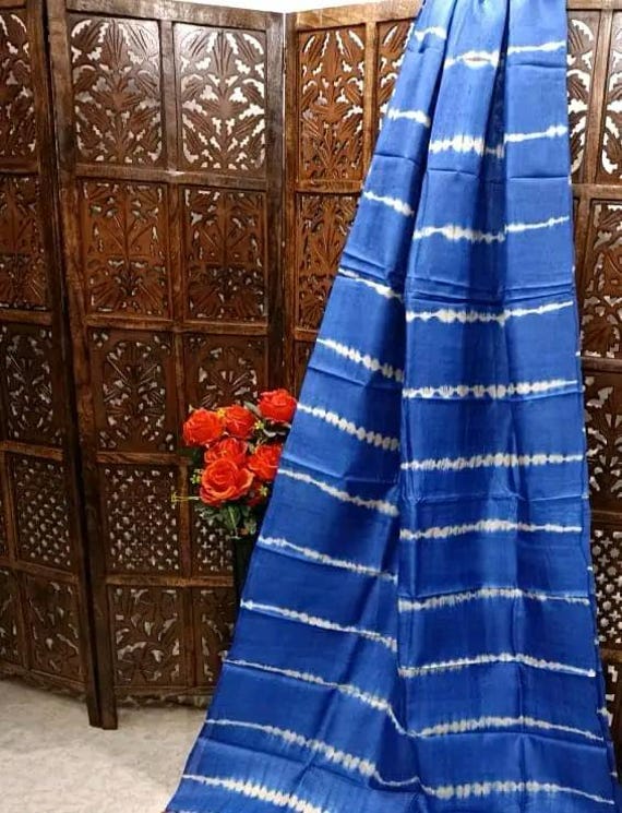 Handloom Katan Bishnupur Silk Saree, Block Print Weaving, Silk Mark Certified