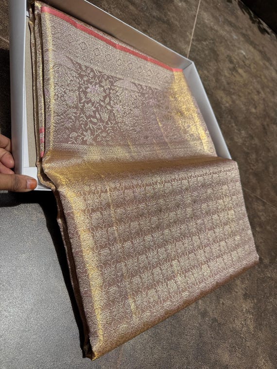 2 Gram Gold Kancheepuram Silk Saree: Handloom Zari Bridal Pattu