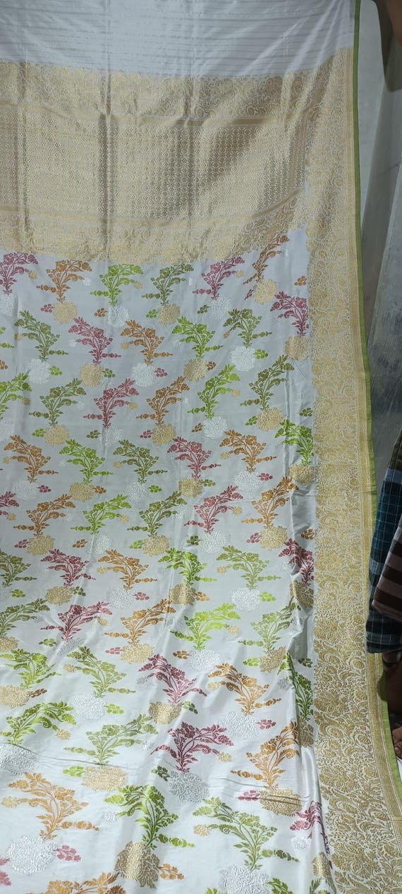 Handloom Katan Zari Silk Saree: Banarasi Weaving, Wedding Saree