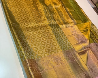 Kancheepuram Handloom Silk Saree | Pure Zari Banarasi Pattu, Bridal Wedding