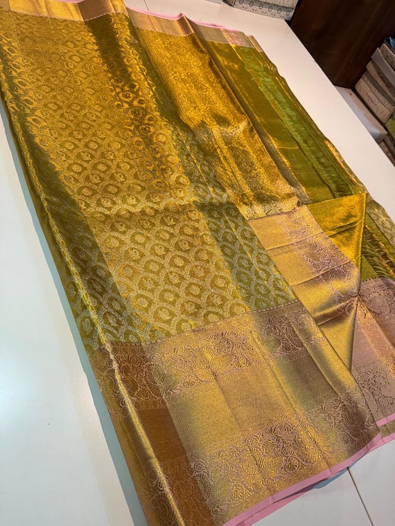 Kancheepuram Handloom Silk Saree | Pure Zari Banarasi Pattu, Bridal Wedding