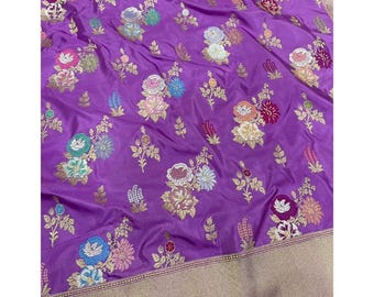 Katan Zari Silk Saree: Handloom Banarasi Weave, Silk Mark
