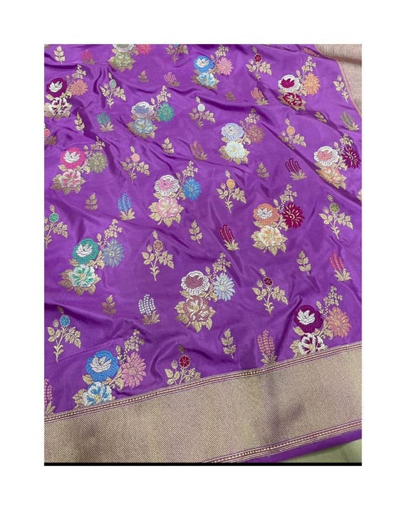 Katan Zari Silk Saree: Handloom Banarasi Weave, Silk Mark