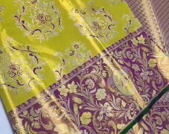 2 Gram Gold Kancheepuram Silk Saree: Handloom Zari Bridal Pattu