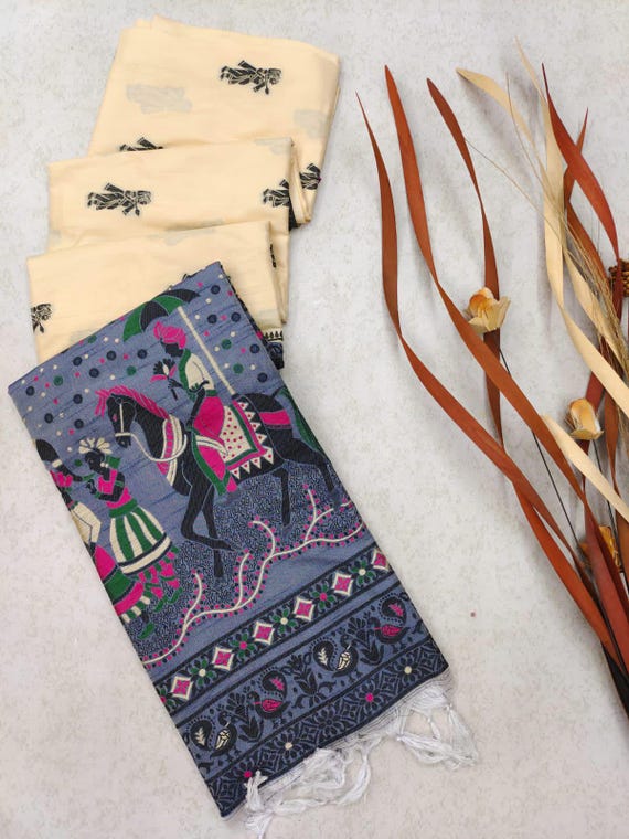 Raw Silk Banarasi Saree, Meenakari Weave, Wedding Sari