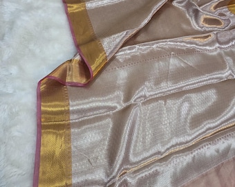 Handloom Katan Silk Brocade Saree, Varanasi Zari Weaving, Silk Mark