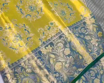2 Gram Gold Kancheepuram Silk Saree: Handloom Zari Bridal Pattu