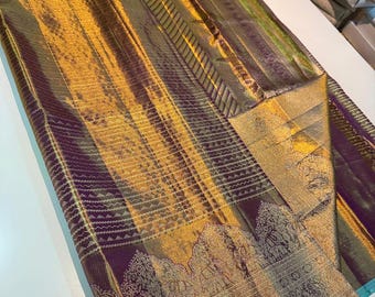 Handloom Kancheepuram Silk Saree | Pure Zari Bridal Pattu