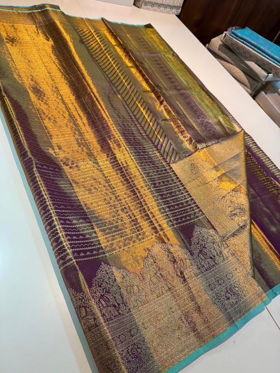 Handloom Kancheepuram Silk Saree | Pure Zari Bridal Pattu