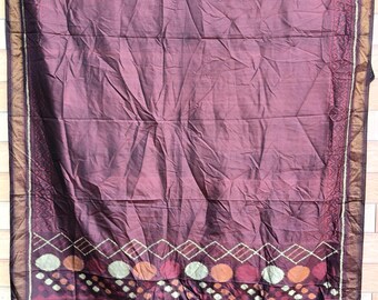 Vintage kashmiri ikkat Scarf, weaving Work, Hippie Boho Wrap