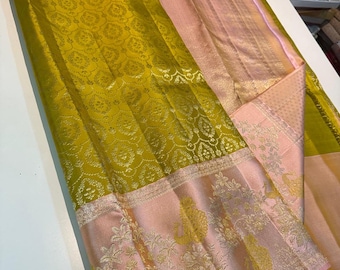 2 Gram Gold Kancheepuram Silk Saree: Handloom Zari Bridal Pattu