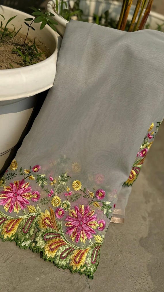 Kora Tissue Weaving Saree, resham Handloom exclusive weaving ,banarasi border, silk mark,Nita Inspired.